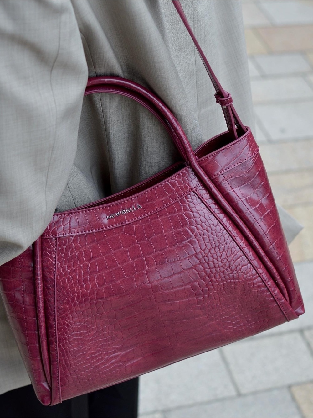 NWT Newbella Maroon Handbag
